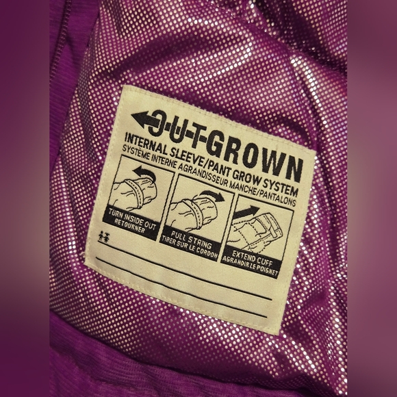 Girl's Columbia Nordic Strider Purple Winter Jacket size 7/8 - Picture 8 of 11